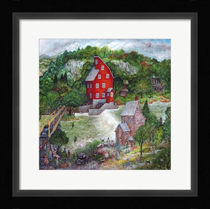 Framed Red Mill Print