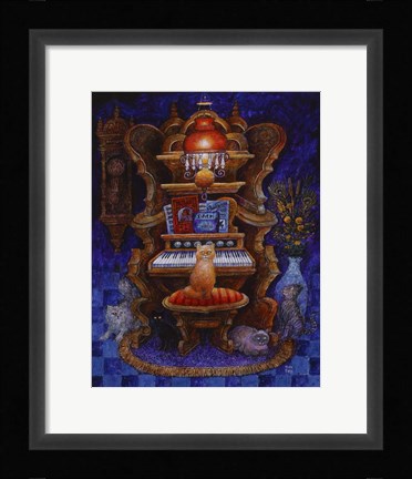 Framed Classical Cats Print