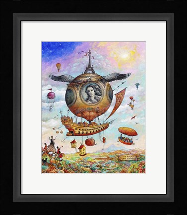 Framed Voyage of the Minerva Print