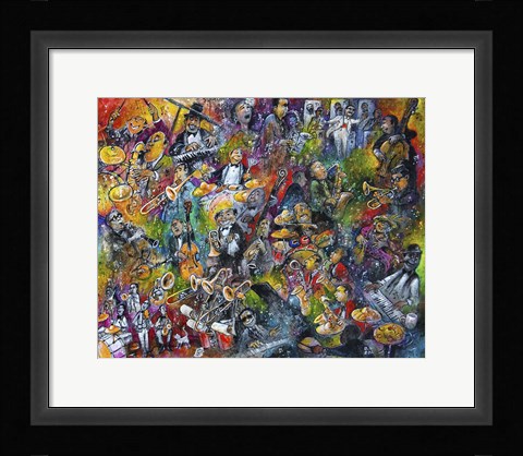 Framed Legends of Blues Print