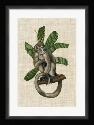 Framed Canopy Monkey I Print