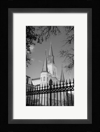Framed St. Louis Cathedral, Jackson Square II Print