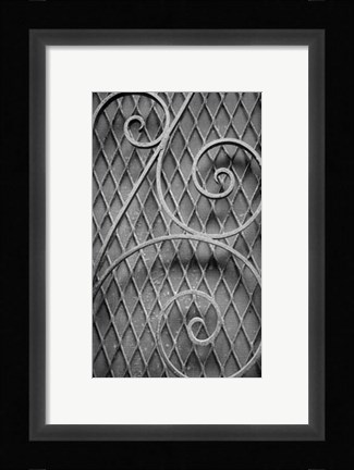 Framed French Quarter Ironwork II Print