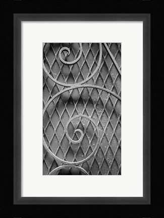 Framed French Quarter Ironwork III Print