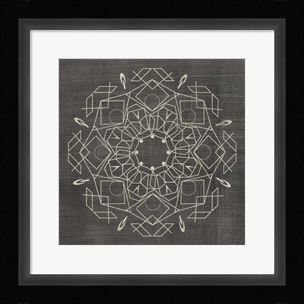 Framed Geometric Tile IV Print