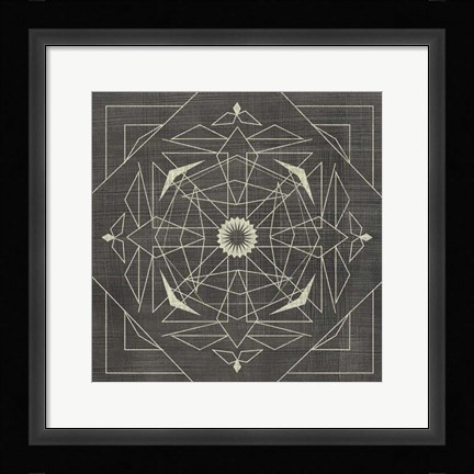 Framed Geometric Tile IX Print