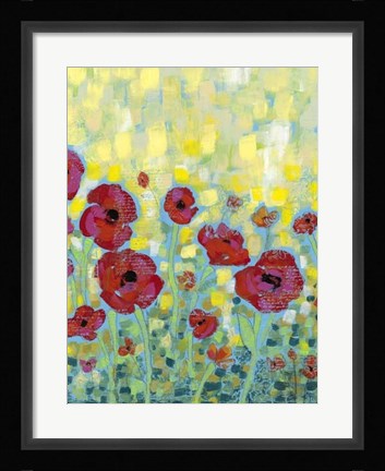 Framed Poppy Impressions I Print