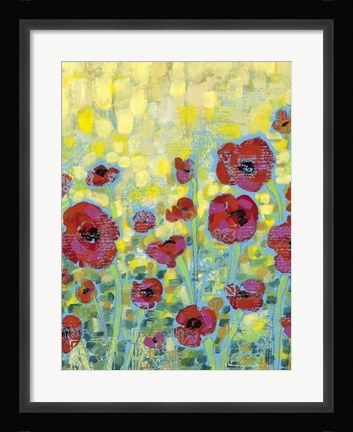 Framed Poppy Impressions II Print