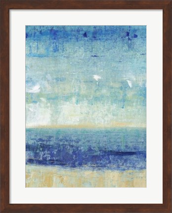 Framed Beach Horizon I Print