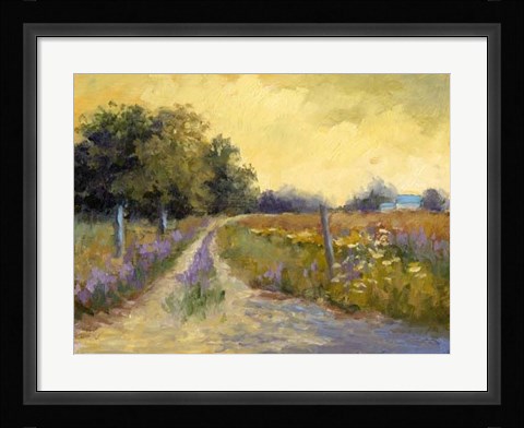 Framed Fall's Golden Fields Print