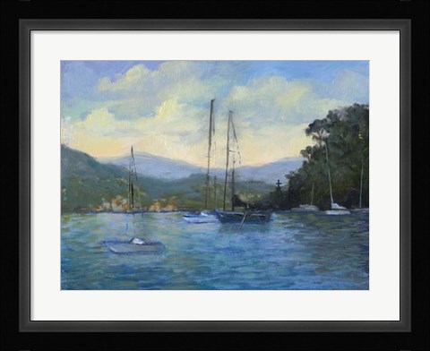 Framed Portofino Bay Print