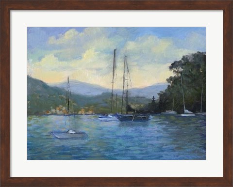 Framed Portofino Bay Print