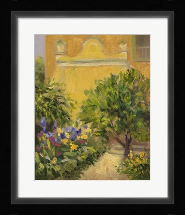 Framed Villas Garden Print