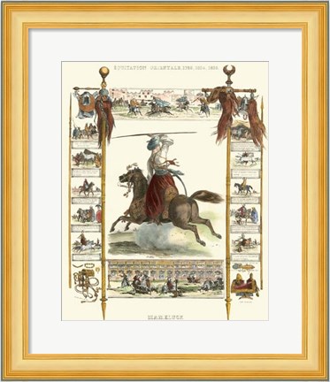 Framed Equestrian Display IV Print