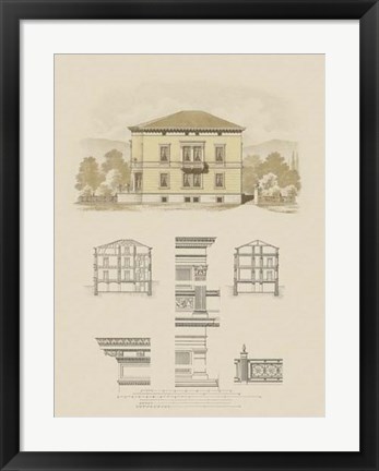 Framed Estate and Plan II Print