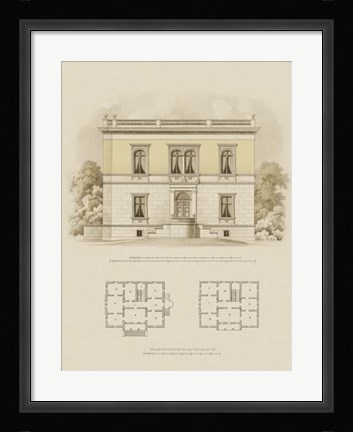 Framed Estate and Plan V Print
