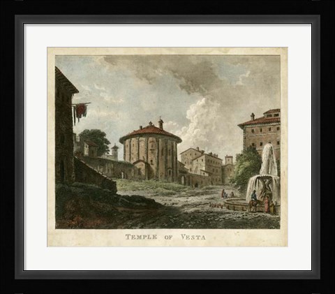 Framed Temple of Vesta Print