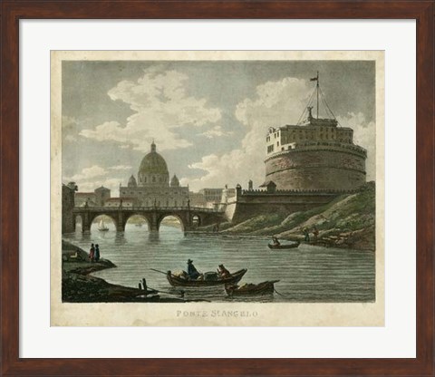 Framed Ponte St. Angelo Print
