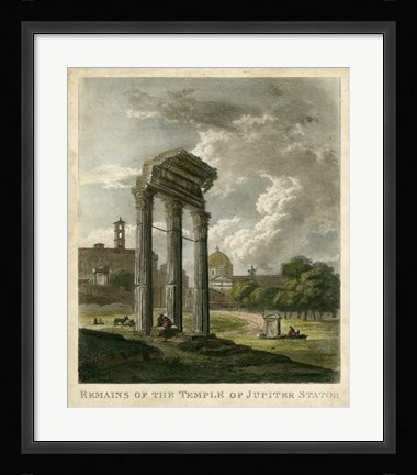 Framed Temple of Jupiter Print