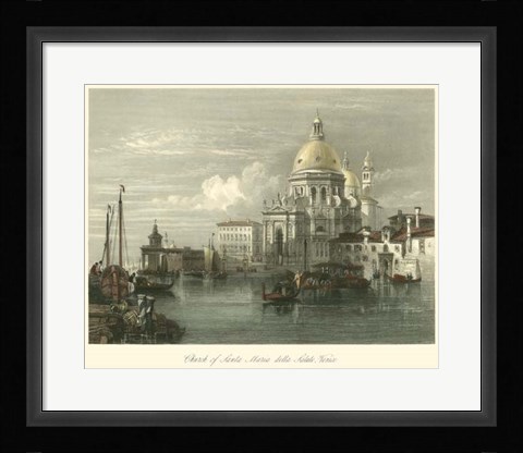 Framed Church of Santa Maria della Salute Print