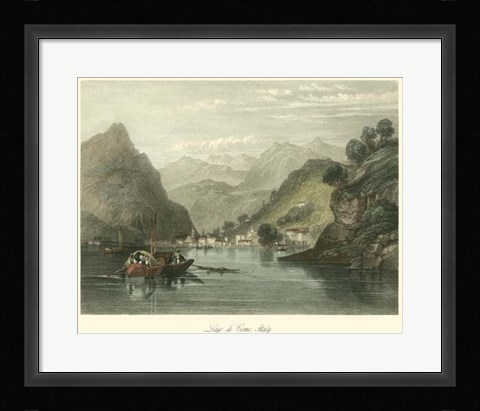 Framed Lago di Como, Italy Print