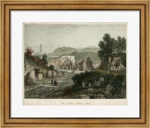 Framed Theatre- Pompeii, Italy Print