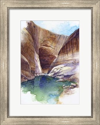 Framed Escalante Canyon - Lake Powell, Ut. Print