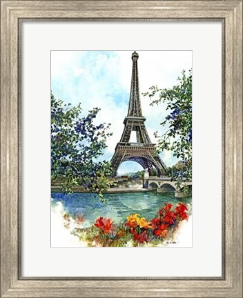 Framed Eiffel Tower - Paris, France Print