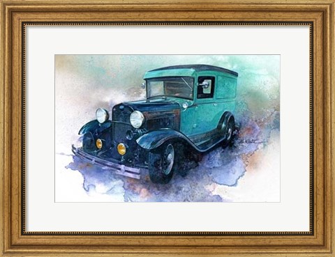 Framed &#39;30 Ford Delivery Truck Print