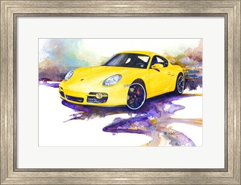 Framed &#39;06 Porsche Cayman Print