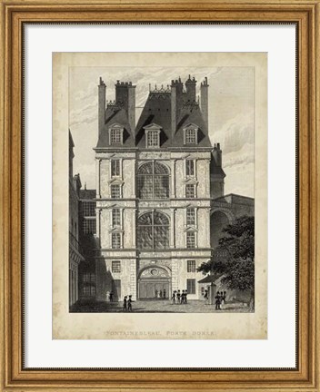 Framed Fontainbleau, Porte Doree Print