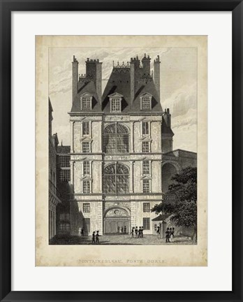 Framed Fontainbleau, Porte Doree Print
