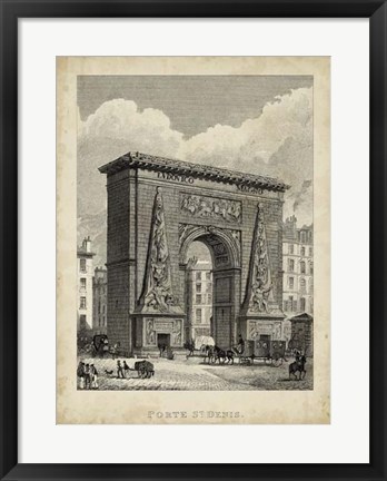 Framed Porte St. Denis Print
