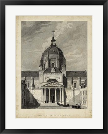 Framed Eglise de Sorbonne Print