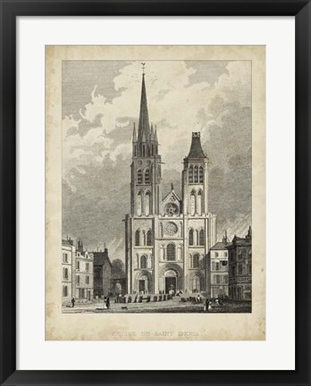 Framed Eglise de St. Denis Print