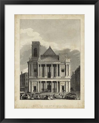 Framed Eglise de St. Eustache Print