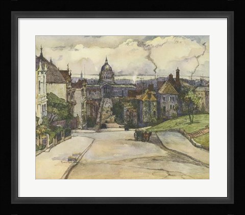 Framed European Sketchbook I Print