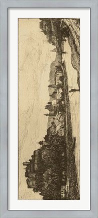Framed Salzburg Riverbank Print