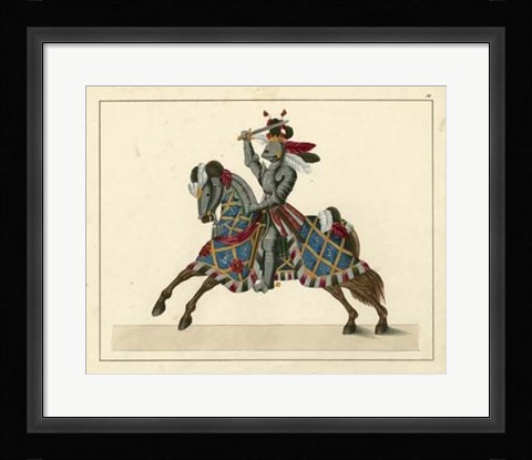 Framed Knights in Armour II Print