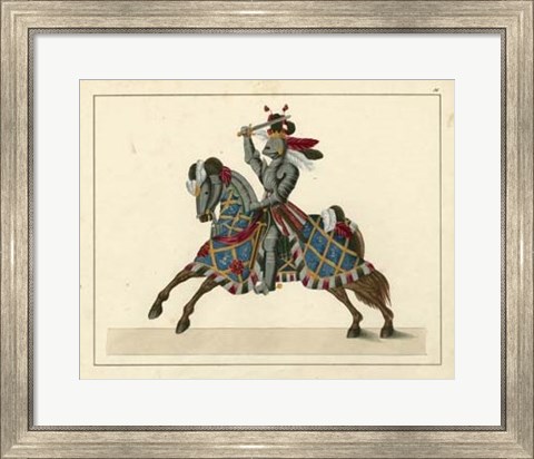 Framed Knights in Armour II Print