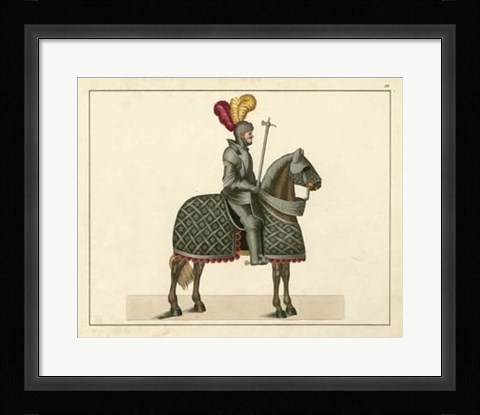 Framed Knights in Armour III Print