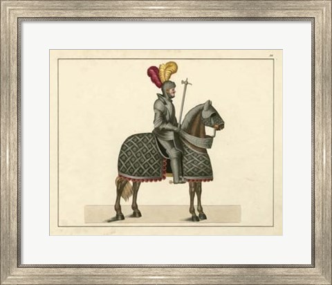 Framed Knights in Armour III Print