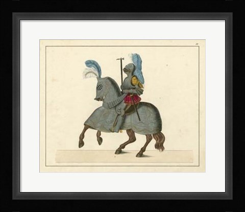 Framed Knights in Armour IV Print