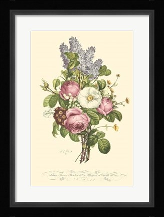 Framed Plentiful Bouquet III Print