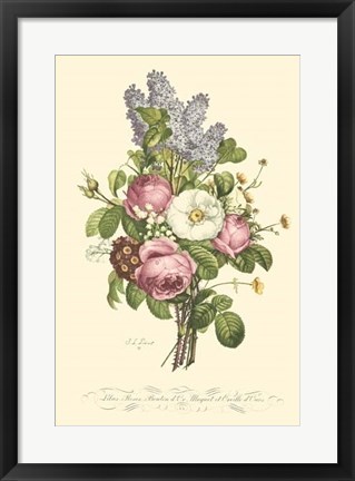 Framed Plentiful Bouquet III Print