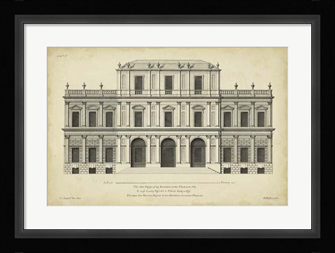Framed Vintage Facade I Print