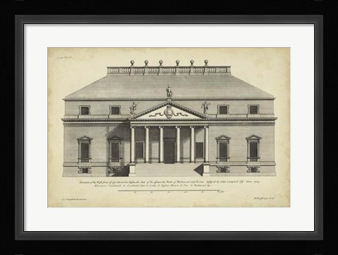 Framed Vintage Facade II Print