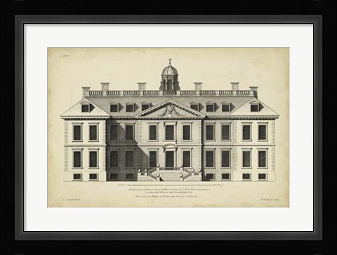 Framed Vintage Facade IV Print