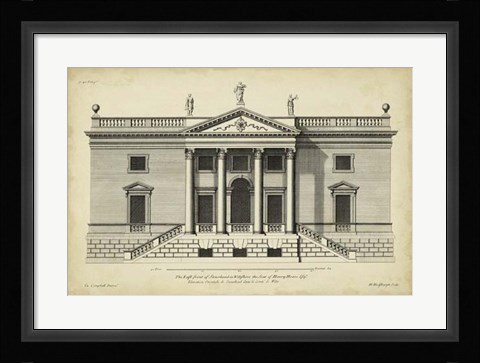 Framed Vintage Facade V Print