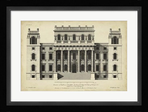 Framed Vintage Facade VI Print